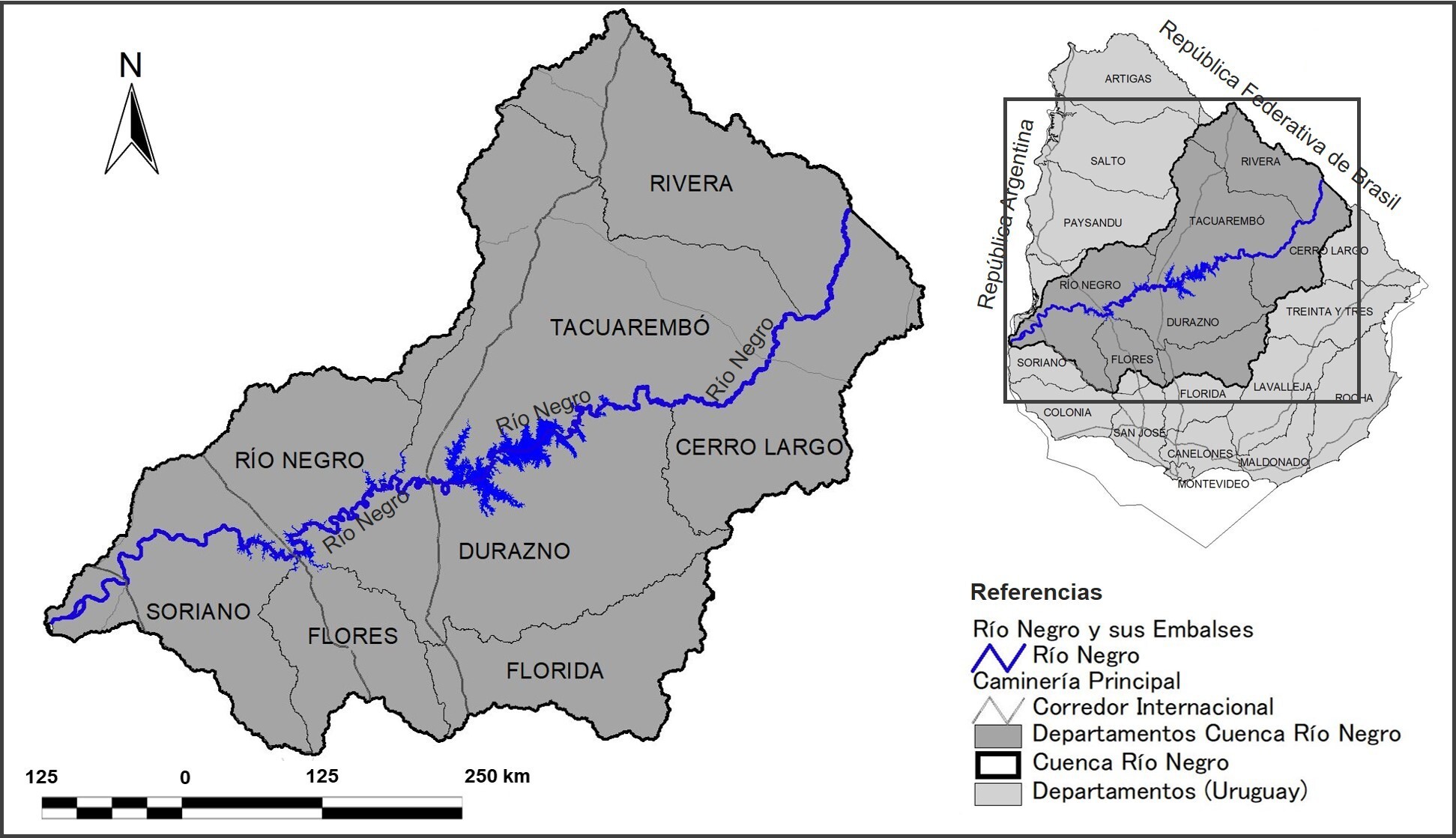 Ubicación de la Cuenca del Río Negro