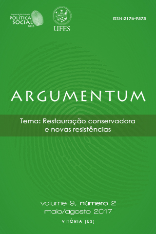 					Visualizar v. 9 n. 2 (2017): Restauração conservadora e novas resistências
				