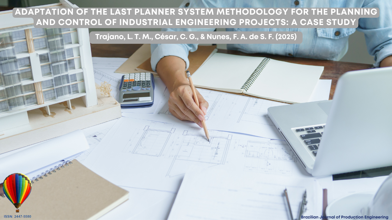 “Cover image of the BJPE article showing a person working on engineering drawings at a desk, with a building model, calculator, notebook, and laptop arranged around the workspace.”