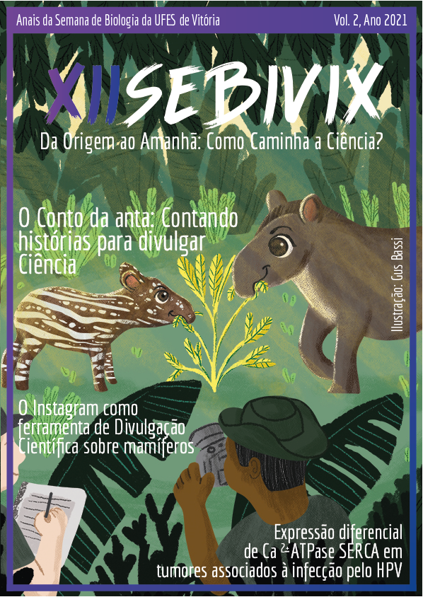 Anais da Semana de Biologia da UFES de Vitória vol. 2 (2021) Ilustração: Gus Bassi